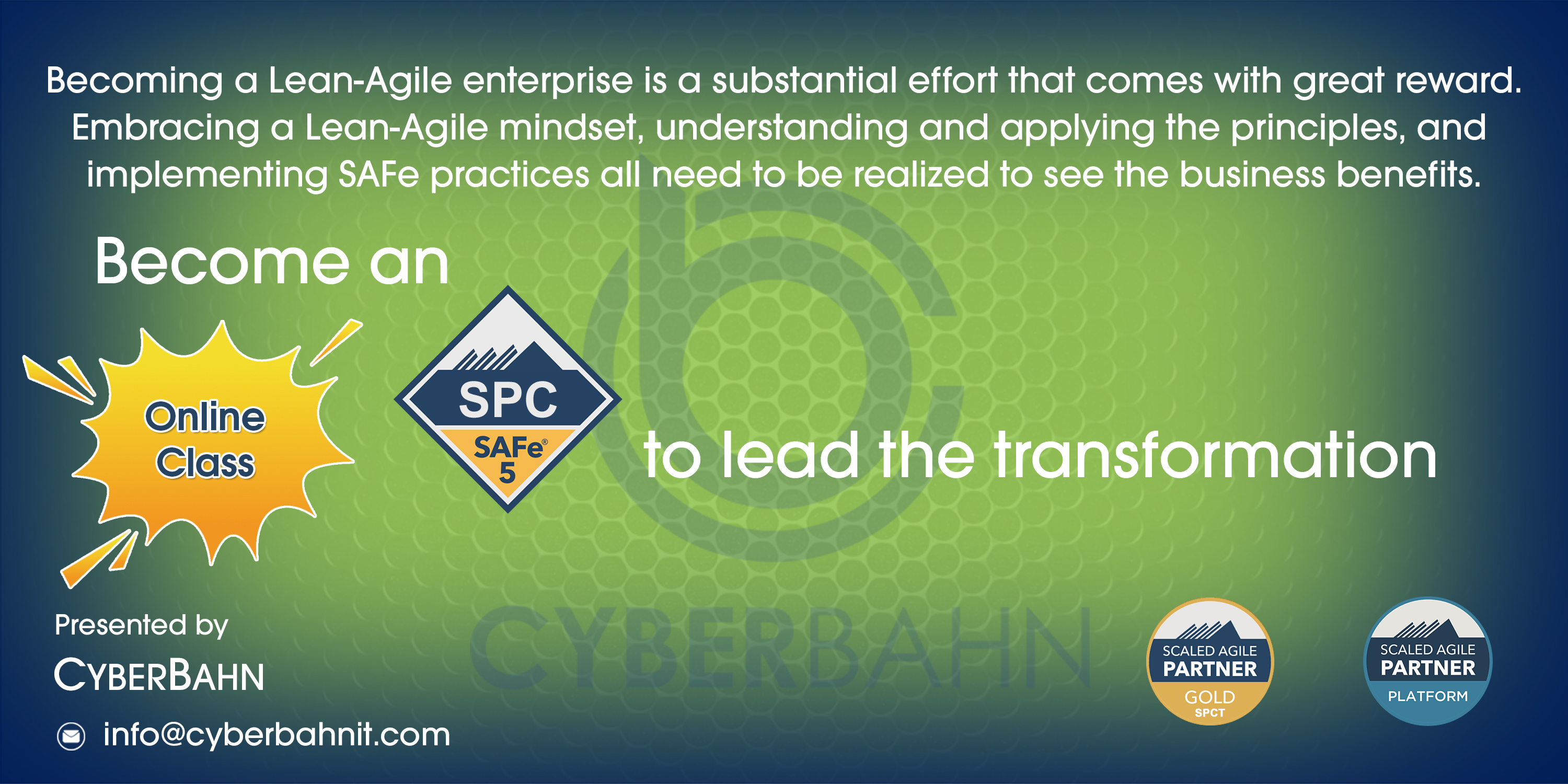 Implementing SAFe (SPC) Courses Certification Training Online Class